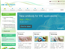 Tablet Screenshot of dbbiotech.com
